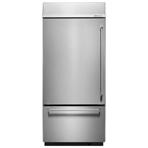 36 wide stainless steel bottom freezer cabinet depth refrigerator|counter depth 36 refrigerator freezer.